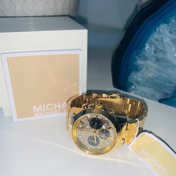 SOLD 💯NEW Michael Kors Watch Bradshaw Gold Stainless - Picture 9 of 10